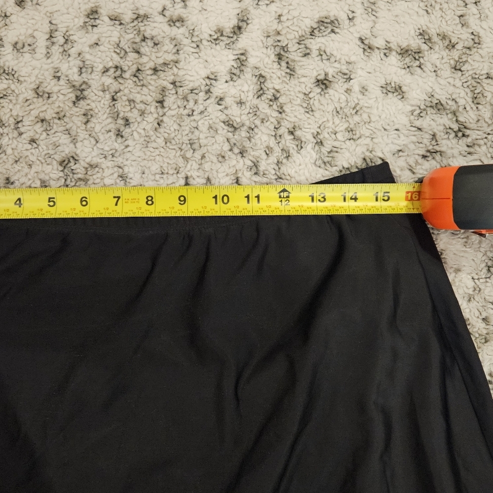 Miraclesuit Black Swim Mini Skirt Briefs SZ 16 Beach Vacation Pool - Picture 8 of 8